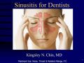 Sinusitis for dentists, Part 1