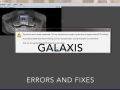 Galaxis Software - Error Messages